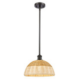 Bristol Natural II 1 Light Stem Hung Mini Pendant 9 Inch by Innovations - 516-1S-NBD2-12