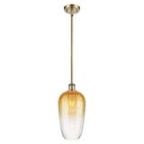 Brookhaven Flute 1 Light Ballston Stem Hung Mini Pendant by Innovations - 516-1S-G484-7