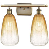 Brookhaven Almond 2 Light Bath Vanity 14 Inch X 16 Inch by Innovations - 516-2W-G480-6