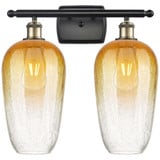 Brookhaven Flute 2 Light Bath Vanity 16 Inch X 17 Inch by Innovations - 516-2W-G484-7