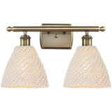 Bristol Natural 2 Light Bath Vanity 10.5 Inch X 17.5 Inch by Innovations - 516-2W-NBD-75