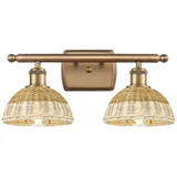Bristol Natural II 2 Light Bath Vanity 7.75X 17.5 Inch Wide by Innovations - 516-2W-NBD2-75