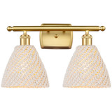 Bristol Natural 2 Light Bath Vanity 10.5 Inch X 17.5 Inch by Innovations - 516-2W-NBD-75