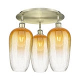 Brookhaven Flute 3 Light Flush Mount 17 Inch X 19 Inch by Innovations - 516-3C-G484-7