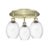 Preston 3 Light Bulb Shade Flush Mount 13 Inch X 18 Inch by Innovations - 516-3C-G459-6