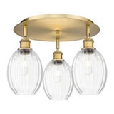 Preston 3 Light Bulb Shade Flush Mount 13 Inch X 18 Inch by Innovations - 516-3C-G459-6