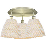 Bristol Natural 3 Light Flush Mount 13.13 Inch X 20.75 Inch by Innovations - 516-3C-NBD-9