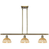 Bristol Natural II 3 Light Stem Hung Island 7.75 X 36 Inch by Innovations - 516-3I-NBD2-75