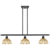 Bristol Natural II 3 Light Stem Hung Island 7.75 X 36 Inch by Innovations - 516-3I-NBD2-75
