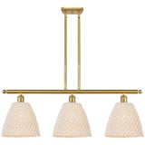 Bristol Natural 3 Light Stem Hung Island 11.63X 36 Inch Wide by Innovations - 516-3I-NBD-9