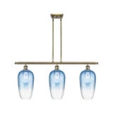 Brookhaven Flute 3 Light Stem Hung Island 16 Inch X 36 Inch by Innovations - 516-3I-G484-7