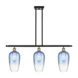 Brookhaven Flute 3 Light Stem Hung Island 16 Inch X 36 Inch by Innovations - 516-3I-G484-7