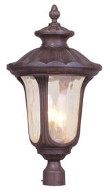 Oxford 3 Light Outdoor Post Top Lantern 11 x 22 In by Livex  - 7664