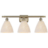 Bristol Natural 3 Light Bath Vanity 10.5 Inch X 27.5 Inch by Innovations - 516-3W-NBD-75