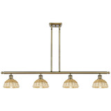 Bristol Natural II 4 Light Stem Hung Island 7.75 X 48 Inch by Innovations - 516-4I-NBD2-75