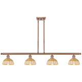 Bristol Natural II 4 Light Stem Hung Island 7.75 X 48 Inch by Innovations - 516-4I-NBD2-75
