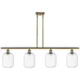 Preston 4 Light Stem Hung Island 12.25 Inch and 48 Inch Wide by Innovations - 516-4I-G460-7