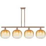 Brookhaven Sphere 4 Light Stem Hung Island 48.75 Inch Wide by Innovations - 516-4I-G481-10