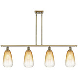 Brookhaven Almond 4 Light Stem Hung Island 13.5 X 48 Inch by Innovations - 516-4I-G480-6
