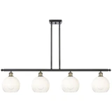 Brookhaven Globe 4 Light Stem Hung Island 10.63 X 48 Inch by Innovations - 516-4I-G483-8