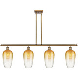 Brookhaven Flute 4 Light Stem Hung Island 15.5X 48 Inch Wide by Innovations - 516-4I-G484-7