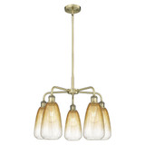Brookhaven Almond 5Light Stem Hung Chandelier 24.5 Inch Wide by Innovations - 516-5CR-G480-6