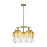 Brookhaven Flute 5 Light Stem Hung Chandelier 25.5 Inch Wide by Innovations - 516-5CR-G484-7