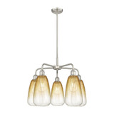 Brookhaven Almond 5Light Stem Hung Chandelier 24.5 Inch Wide by Innovations - 516-5CR-G480-6