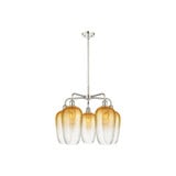 Brookhaven Flute 5 Light Stem Hung Chandelier 25.5 Inch Wide by Innovations - 516-5CR-G484-7