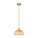 Bristol Natural II 1 Light Stem Hung Mini Pendant 13 Inch by Innovations - 616-1S-NBD2-12