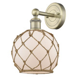 Farmhouse Rope 1 Light Wall Sconce 12.25 Inch X 8 Inch by Innovations - 616-1W-G12-8R