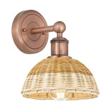 Bristol Natural II 1 Light Wall Sconce 12 Inch X 7.5 Inch by Innovations - 616-1W-NBD2-75