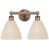 Bristol Natural 2 Light Bath Vanity 11.75 Inch X 16.5 Inch by Innovations - 616-2W-NBD-75