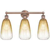 Brookhaven Almond 3 Light Bath Vanity 15.25 Inch X 24 Inch by Innovations - 616-3W-G480-6
