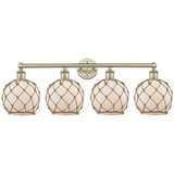 Farmhouse Rope 4 Light Bath Vanity 12.25 Inch X 35 Inch by Innovations - 616-4W-G12-8R