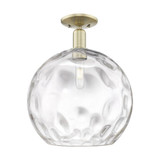 Athens Water Glass 1 Light Semi Flush Mount 16.63 Inch Tall by Innovations - 716-1C-G1215-14