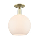 Athens 1 Light Semi Flush Mount 13.5 Inch and 10 Inch Wide by Innovations - 716-1C-G12-10