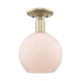 Athens 1 Light Semi Flush Mount 11.5 Inch Tall X 8 Inch Wide by Innovations - 716-1C-G12-8