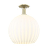 White Venetian 1 Light Semi Flush Mount 18.13 X 13.75 Inch by Innovations - 716-1C-G1217-14