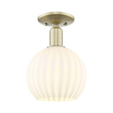 White Venetian 1 Light Semi Flush Mount 11.25 Inch X 8 Inch by Innovations - 716-1C-G1217-8