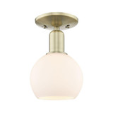 Athens 1 Light Semi Flush Mount 9.38 Inch and 5.88 Inch Wide by Innovations - 716-1C-G12-6