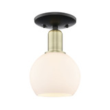 Athens 1 Light Semi Flush Mount 9.38 Inch and 5.88 Inch Wide by Innovations - 716-1C-G12-6
