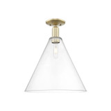 Berkshire Glass 1 Light Semi Flush Mount 19 Inch X 16 Inch by Innovations - 716-1C-GBC162