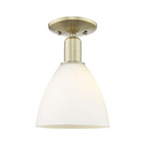 Bristol 1 Light Semi Flush Mount 11 Inch and 7.5 Inch Wide by Innovations - 716-1C-GBD-75