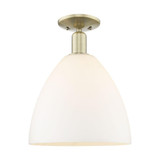 Bristol 1 Light Semi Flush Mount 14.5 Inch and 12 Inch Wide by Innovations - 716-1C-GBD-12