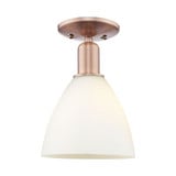 Bristol 1 Light Semi Flush Mount 11 Inch and 7.5 Inch Wide by Innovations - 716-1C-GBD-75