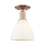Bristol 1 Light Semi Flush Mount 11 Inch and 7.5 Inch Wide by Innovations - 716-1C-GBD-75