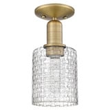 Cobbleskill 1 Light Basketweave Semi Flush Mount 10.5 Inch by Innovations - 716-1C-G112C-5