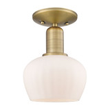 Fenton 1 Light Semi Flush Mount 8.75 Inch and 6.5 Inch Wide by Innovations - 716-1C-G9