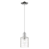 Cobbleskill 1 Light Cord Hung Mini Pendant 9.83X 5 Inch Wide by Innovations - 716-1P-G11